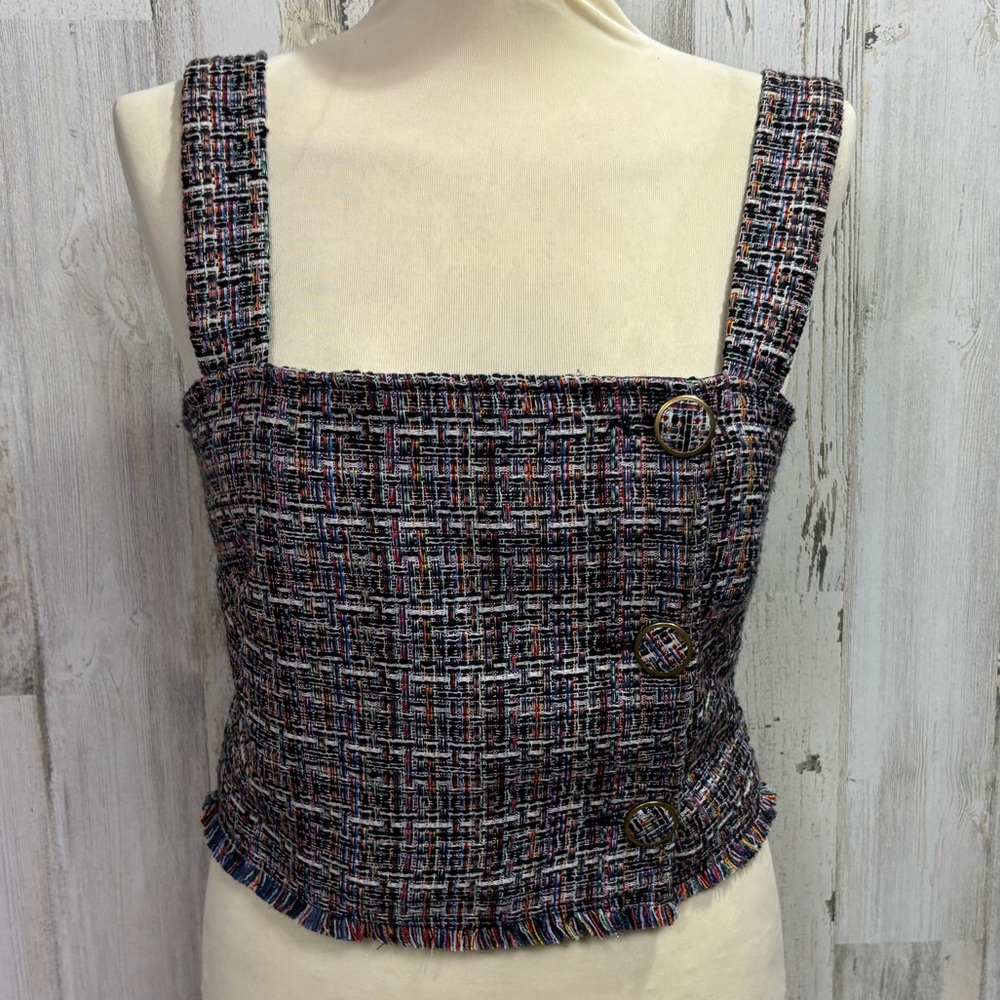 Sugarlips Multicolor‎ Tweed Tank Top